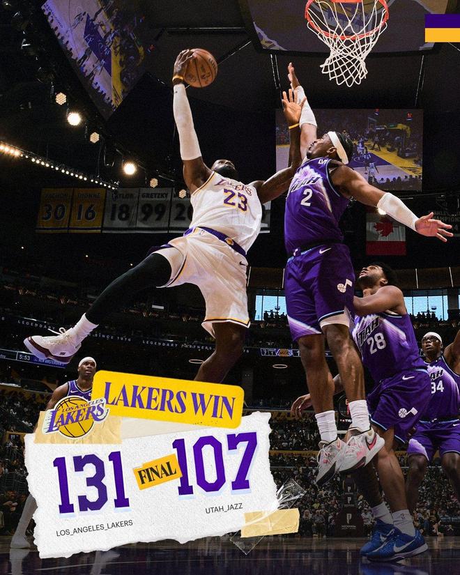 湖人三连胜锁定西部第四 首轮对阵火箭