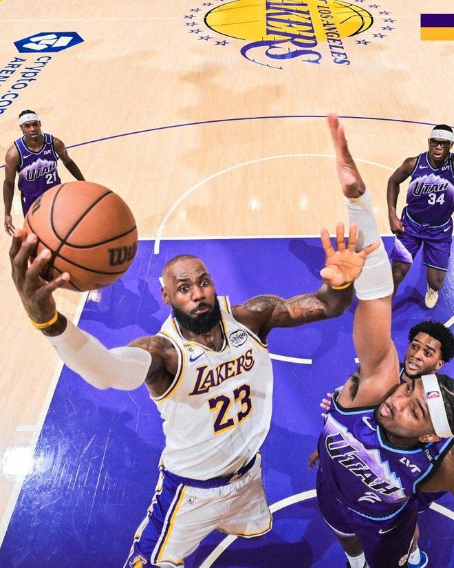 湖人三连胜锁定西部第四 首轮对阵火箭