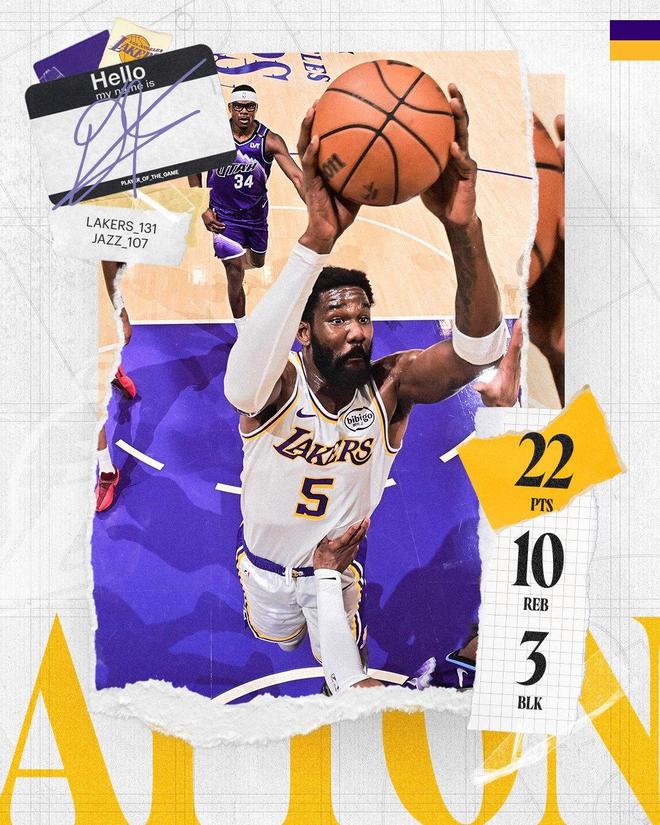 湖人三连胜锁定西部第四 首轮对阵火箭